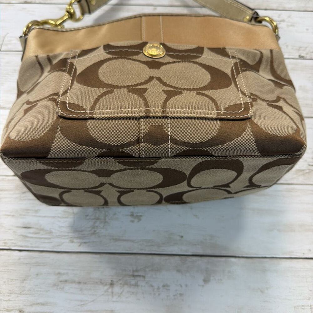 Coach Signature Handle Satchel Bag - Picture 2 of 4